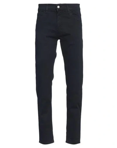 Gazzarrini Man Jeans Navy Size 30 Cotton, Elastane In Navy