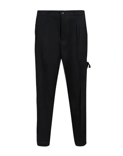 Gazzarrini Man Pants Black Size 36 Polyester, Virgin Wool, Elastane