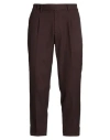 Gazzarrini Man Pants Chocolate Brown Size 32 Polyester, Viscose, Elastane