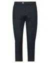 Gazzarrini Man Pants Midnight Blue Size 34 Linen