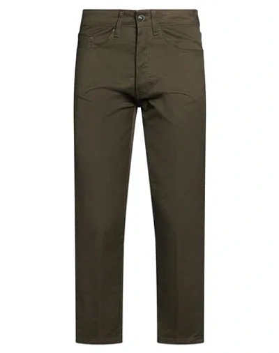Gazzarrini Man Pants Military Green Size 30 Cotton, Elastomultiester, Polyester