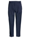 Gazzarrini Man Pants Navy Size 36 Polyester, Wool, Elastane In Blue