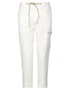 Gazzarrini Man Pants Off White Size 36 Polyester, Rayon, Elastane In Off White