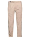 Gazzarrini Man Pants Sand Size 36 Polyester, Viscose, Elastane In Beige