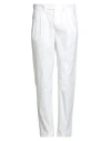 Gazzarrini Man Pants White Size 34 Linen