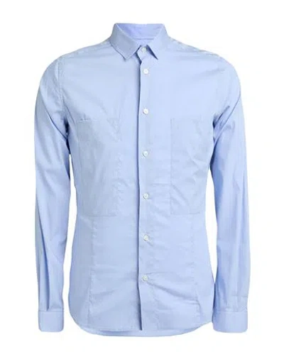 Gazzarrini Man Shirt Sky Blue Size Xxl Cotton, Polyamide, Elastane