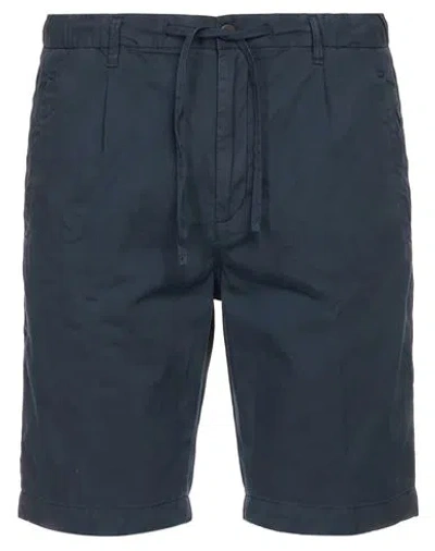 Gazzarrini Man Shorts & Bermuda Shorts Midnight Blue Size 28 Cotton, Elastane
