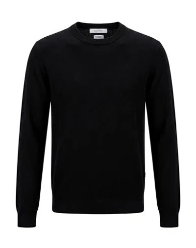 Gazzarrini Man Sweater Black Size S Cotton, Cashmere