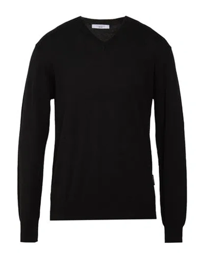 Gazzarrini Man Sweater Black Size S Cotton, Wool