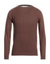 Gazzarrini Man Sweater Brown Size S Polyester, Acrylic, Nylon, Merino Wool In Brown