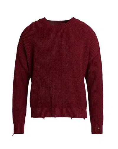 Gazzarrini Man Sweater Burgundy Size M Acrylic, Wool In Red