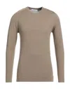 Gazzarrini Man Sweater Light Brown Size Xxl Cotton In Beige