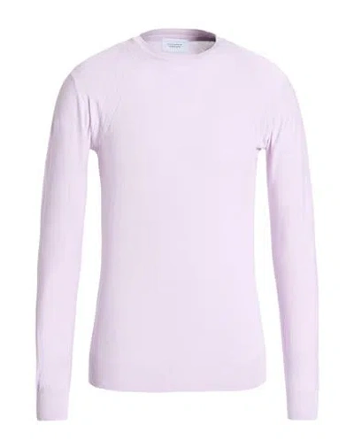 Gazzarrini Man Sweater Lilac Size Xxl Cotton In Purple