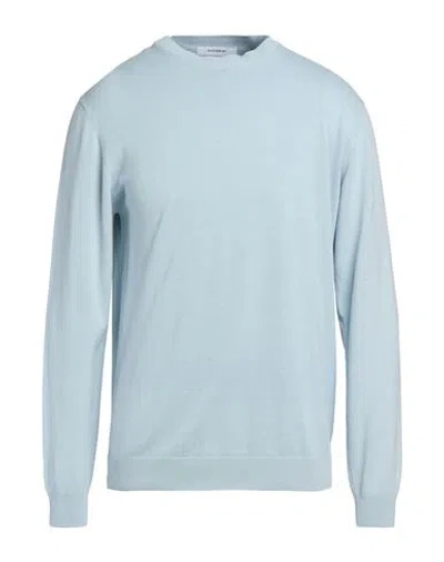 Gazzarrini Man Sweater Sky Blue Size Xxl Cotton