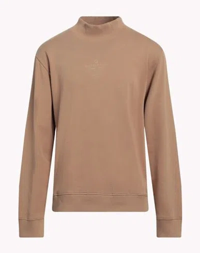 Gazzarrini Man Sweatshirt Camel Size Xxl Cotton In Beige