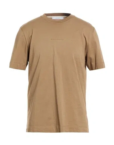 Gazzarrini Man T-shirt Brown Size L Cotton