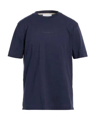 Gazzarrini Man T-shirt Navy Size Xl Cotton In Blue