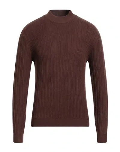 Gazzarrini Man Turtleneck Brown Size 3xl Polyester, Acrylic, Nylon, Wool