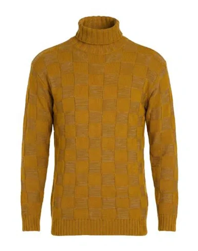 Gazzarrini Man Turtleneck Marigold Size S Acrylic, Wool In Brown