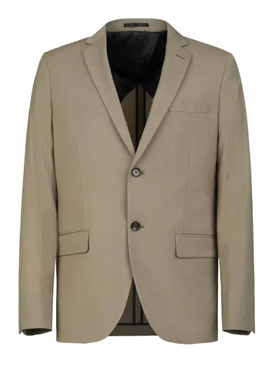 Gazzarrini Mud-colored Wool Blend Suit In Brown