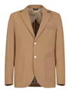 Gazzarrini Single-breasted Blazer In Brown