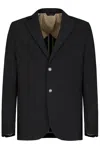 Gazzarrini X Michele Franzese Tailored Black Blazer In Wool-viscose Blend