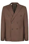 Gazzarrini X Michele Franzese Double-breasted Linen Blazer With Peak Lapels