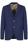 Gazzarrini X Michele Franzese Tailored Single-breasted Blazer In Wool-viscose Blend