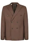 Gazzarrini X Michele Franzese Double-breasted Linen Blazer With Peak Lapels