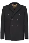 Gazzarrini X Michele Franzese Wool-blend Blazer In Black