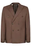 Gazzarrini X Michele Franzese Double-breasted Linen Blazer With Peak Lapels