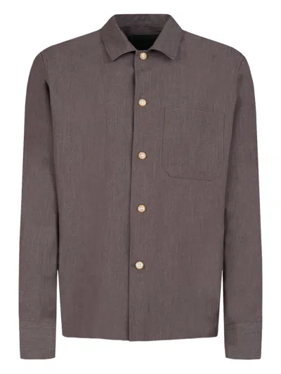 Gazzarrini X Michele Franzese Button-up Shirt In Gray