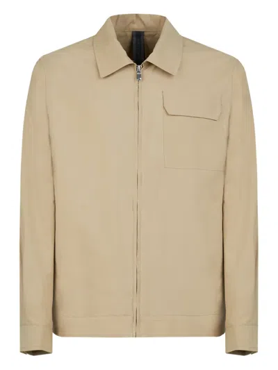 Gazzarrini X Michele Franzese Classic-collar Cotton Jacket In Brown