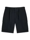 Gazzarrini X Michele Franzese Cotton Cargo Shorts In Black