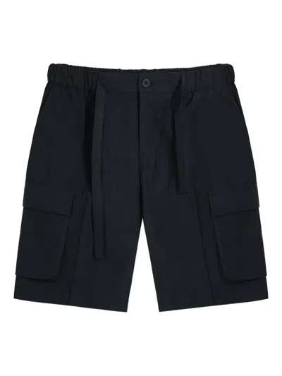 Gazzarrini X Michele Franzese Cotton Cargo Shorts In Black