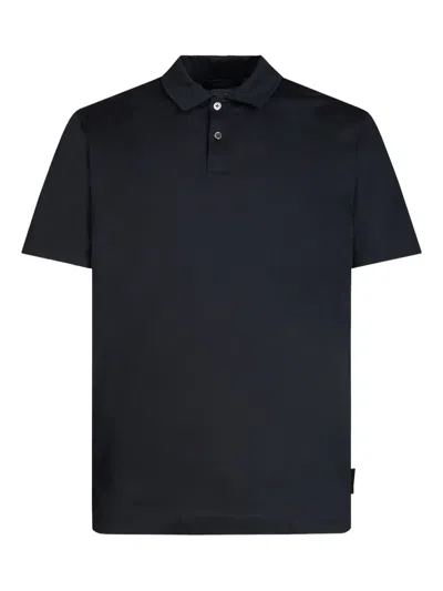 Gazzarrini X Michele Franzese Cotton Polo Shirt In Black