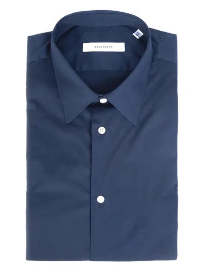 Gazzarrini X Michele Franzese Cotton Shirt In Blue