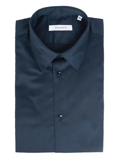 Gazzarrini X Michele Franzese Cotton Shirt In Blue