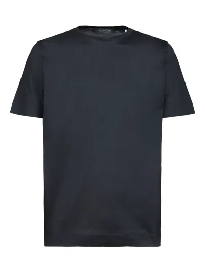 Gazzarrini X Michele Franzese Crew-neck Cotton T-shirt In Black