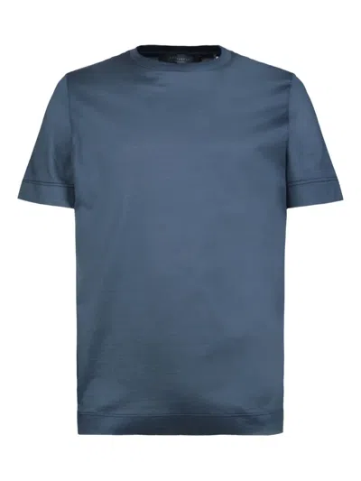 Gazzarrini X Michele Franzese Crew-neck Short-sleeved T-shirt In Blue