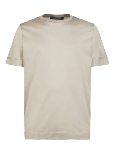 Gazzarrini X Michele Franzese Crew-neck Short-sleeved T-shirt In Neutral