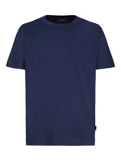 Gazzarrini X Michele Franzese Crew-neck T-shirt In Blue