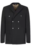 Gazzarrini X Michele Franzese Wool-blend Blazer In Black