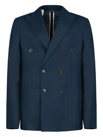 Gazzarrini X Michele Franzese Double-breasted Blazer In Green