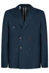 Gazzarrini X Michele Franzese Double-breasted Blazer In Blue