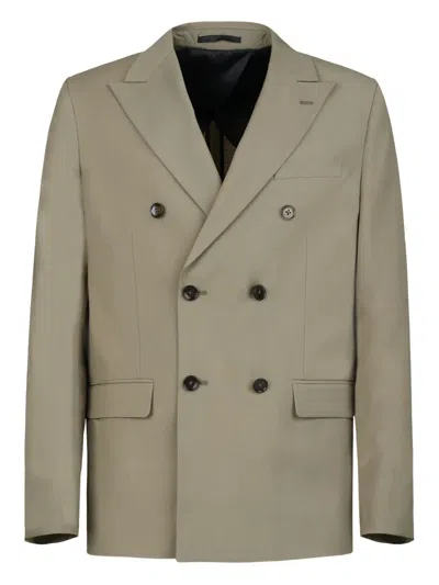 Gazzarrini X Michele Franzese Double-breasted Suit In Brown