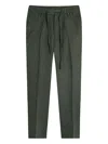 Gazzarrini X Michele Franzese Drawstring Tapered Trousers In Green