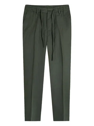 Gazzarrini X Michele Franzese Drawstring Tapered Trousers In Green