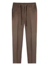 Gazzarrini X Michele Franzese Drawstring Trousers In Brown