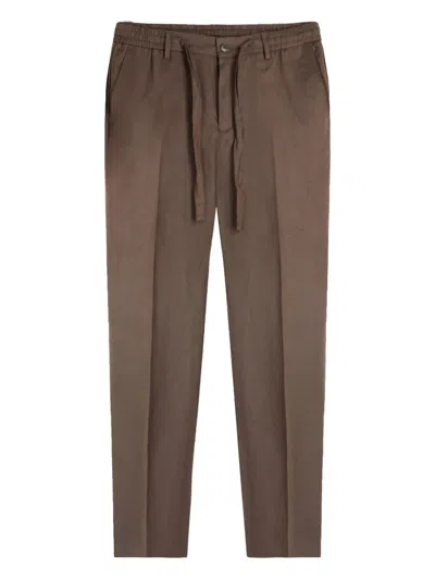 Gazzarrini X Michele Franzese Drawstring Trousers In Brown